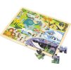 Dětské dřevěné puzzle Viga Zoo 48 dílků