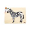 Dětské dřevěné puzzle vkládačka Montessori Viga Zebra