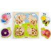 Dřevěné vkládací puzzle hmyz Viga