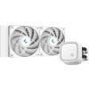 DEEPCOOL vodní chladič LE520 / 2x120 mm fan / ARGB / Intel i AMD (LG1700) / bílý