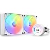 NZXT vodní chladič Kraken 280 ELITE RGB / 2x140mm RGB fan / 4-pin PWM / LCD disp. / 6 let / bílý