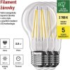 LED žárovka Filament A60 A CLASS/ E27 / 3,8 W (60 W) / 806 lm / teplá bílá