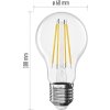 LED žárovka Filament A60 A CLASS/ E27 / 3,8 W (60 W) / 806 lm / neutrální bílá