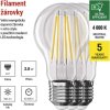 LED žárovka Filament A60 A CLASS/ E27 / 3,8 W (60 W) / 806 lm / neutrální bílá