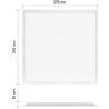 LED panel DAXXO backlit 60×60, čtvercový vestavný bílý, 36W neutr. b.