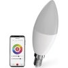 Chytrá LED žárovka GoSmart svíčka / E14 / 4,8 W (40 W) / 470lm / RGB / stmívatelná / WiFi