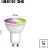 Chytrá LED žárovka GoSmart MR16 / GU10 / 4,8 W (35 W) / 400 lm / RGB / stmívatelná / WiFi