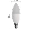 Chytrá LED žárovka GoSmart svíčka / E14 / 4,8 W (40 W) / 470lm / RGB / stmívatelná /Zigbee