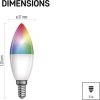 Chytrá LED žárovka GoSmart svíčka / E14 / 4,8 W (40 W) / 470lm / RGB / stmívatelná /Zigbee