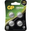 Lithiová knoflíková baterie GP CR2032, 4 ks