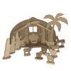 Betlém set malý  Tradiční dřevěný kreativní Betlém