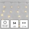 LED vánoční drop řetěz – rampouchy, 1,7 m, venkovní i vnitřní, teplá bílá, programy