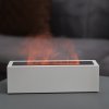 IMMAX aroma difuzér a zvlhčovač vzduchu FLAME s imitací plamene/ 10W/ DC5V, 2A/ objem 200ml/ bílý