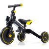 Dětská tříkolka 4v1 Milly Mally Optimus Plus s vodící tyčí black