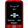 EVOLVEO EasyPhone XO, mobilní telefon pro seniory s nabíjecím stojánkem (červená barva)