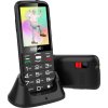 EVOLVEO EasyPhone XO, mobilní telefon pro seniory s nabíjecím stojánkem (černá barva)