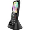 EVOLVEO EasyPhone XO, mobilní telefon pro seniory s nabíjecím stojánkem (černá barva)