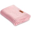 BAMBUSOVÁ A BAVLNĚNÁ DEKA 80X100 CM RŮŽOVÁ