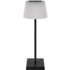 LED stolní lampa KATIE, nabíjecí, černá