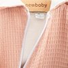 Kojenecký mušelínový overal s kapucí New Baby Comfort clothes růžová 62 (3-6m)