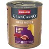 GRANCARNO Single Protein 800 g čisté jehněčí, konzerva pro psy