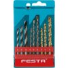 Sada vrtáků FESTA do kovu, dřeva, zdiva 5/6/8 mm 9 ks plast