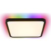 IMMAX NEO LITE TUDO SMART stropní svítidlo s RGB podsvícením 40x40cm, 50W Wi-Fi černá, TUYA