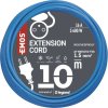 Počasí odolný prodlužovací kabel 10 m / 1 zásuvka / modrý / PVC / 230 V / 1,5 mm2
