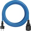 Počasí odolný prodlužovací kabel 10 m / 1 zásuvka / modrý / PVC / 230 V / 1,5 mm2