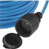 Počasí odolný prodlužovací kabel 10 m / 1 zásuvka / modrý / PVC / 230 V / 1,5 mm2