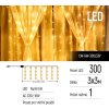 COLORWAY LED girlanda/ vnitřní / 300 LED / délka 3 x 3m / teplá bílá/ AC 220V