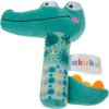 Dětská pískací plyšová hračka s chrastítkem Akuku Krokodýl