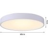 IMMAX NEO RONDATE SLIM Smart stropní svítidlo 60 x 7cm 53W 3710lm bílé Zigbee 3.0, TUYA