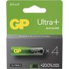 Alkalická baterie GP Ultra Plus AA (LR6), 4 ks