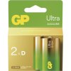 GP Alkalická baterie ULTRA D (LR20) - 2ks