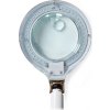 NEDIS zvětšovací stolní LED lampa/ čočka 3 + 12 dioptrií/ spotřeba 6,5 W/ teplota 6500 K/ světelný tok 585 lm/ bílá