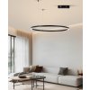 IMMAX NEO FINO NEW SMART závěsné svítidlo 1 kruh, 80cm, 60W, černé, Zigbee 3.0, TUYA