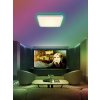 IMMAX NEO LITE TUDO SMART stropní svítidlo s RGB podsvícením 40x40cm, 50W Wi-Fi bílá, TUYA