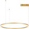 IMMAX NEO FINO NEW SMART závěsné svítidlo 1 kruh, 80cm, 60W, zlaté, Zigbee 3.0, TUYA