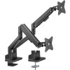 Držák monitoru Brateck LDT62-C024 dvě ramena vedle sebe plynová vzpěra