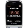 EVOLVEO EasyPhone FS, vyklápěcí mobilní telefon 2.8" pro seniory s nabíjecím stojánkem (červená barv