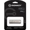 Kingston IronKey Locker+ 50/256GB/USB 3.1/USB-A/Stříbrná