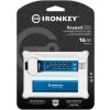 Kingston IronKey Keypad 200/16GB/USB 3.2/USB-A/Modrá