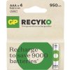 Nabíjecí baterie GP ReCyko 950 AAA (HR03), 4 ks