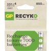 Nabíjecí baterie GP ReCyko 850 AAA (HR03), 4 ks
