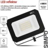LED reflektor SIMPO 20 W, černý, neutrální bílá