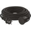 Venkovní prodlužovací kabel 10 m / 1 zásuvka / černý / guma-neopren / 250 V / 2,5 mm2