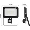 LED reflektor SIMPO s pohybovým čidlem, 50 W, černý, neutrální bílá