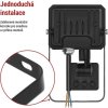 LED reflektor SIMPO s pohybovým čidlem, 10 W, černý, neutrální bílá