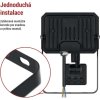 LED reflektor SIMPO s pohybovým čidlem, 20 W, černý, neutrální bílá